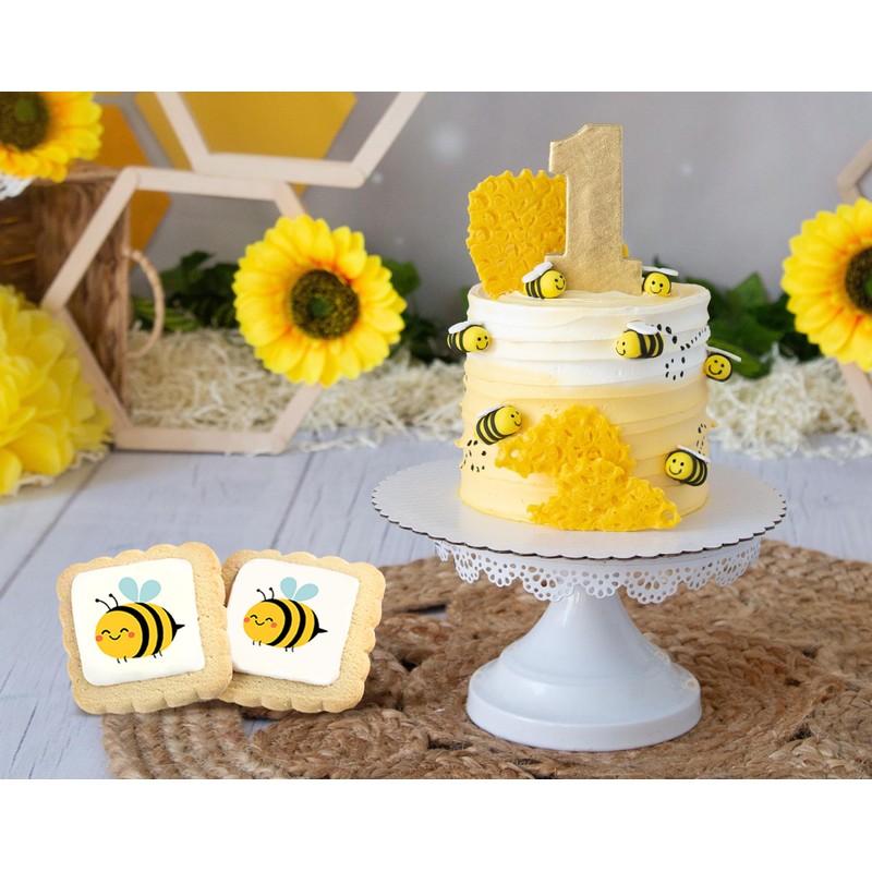 Bee Theme Cookies | Summer Party | 24 Individually Wrapped