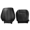 NLQR Driver Bottom & Back Replacement Seat Covers Black Perforated