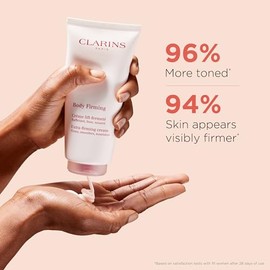 Clarins Extra-Firming Body Cream | Anti-Aging Body Lotion | Visibly Firms, Tightens and Smoothes | 96% Natural Ingredients, Including Organic Shea But