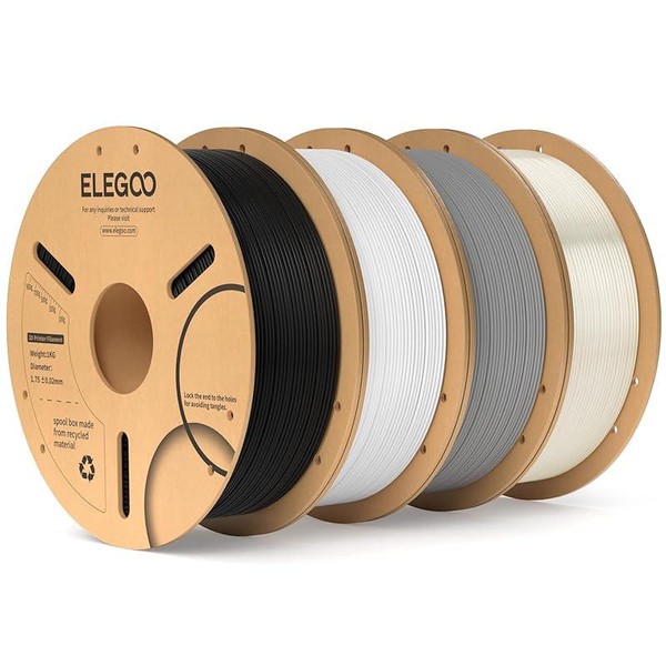 ELEGOO PLA Filament 1.75mm Brown 1KG, 3D Printer Filament Dimensional