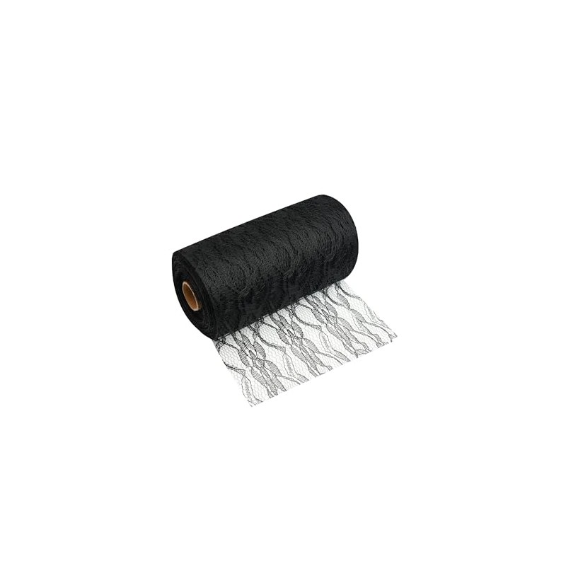 MODERNO Table Runner Lace Table Runner in Black (15cm x