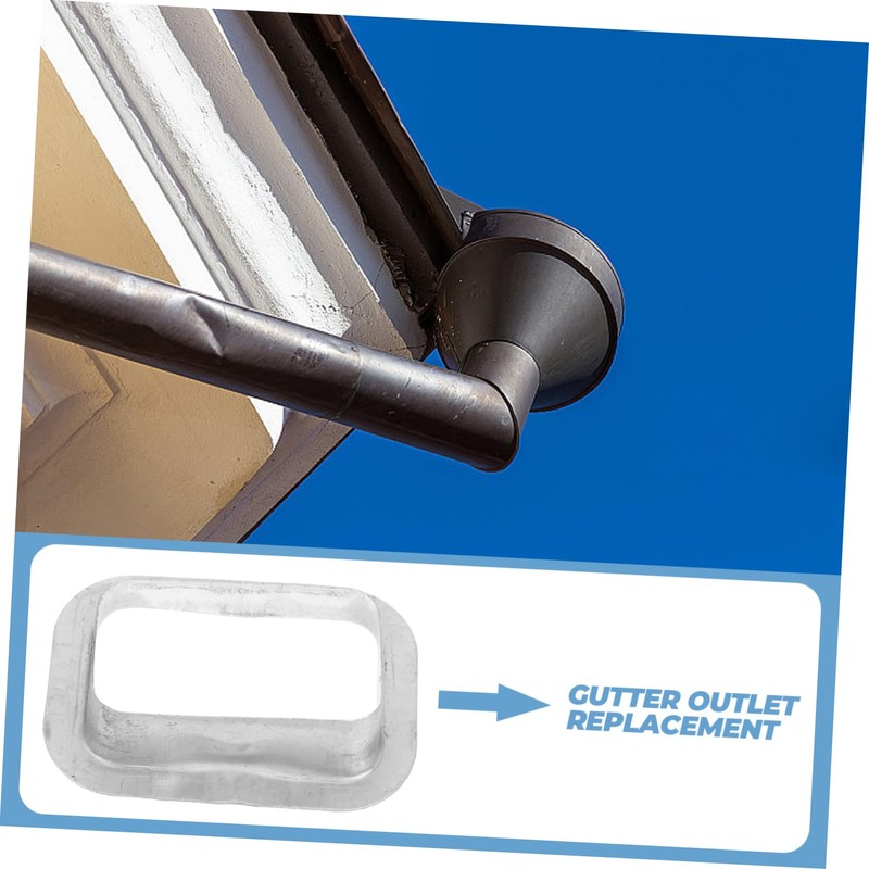 jojofuny Rain Gutter Adapter Gutter Outlet for Drainage Easy Installation