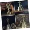 Alipis 1Pc Brass Vajra Bell Five Strand Tibetan Hand Bell