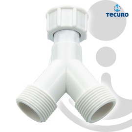 Tecuro 2-Way Fuse Board Combination On All Sides 3/4 Inch Plastic White