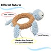 Zunzuncitos Baby Rattle crochet animal turtle shape size: 4.72 inches.