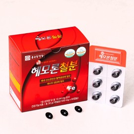 Chong Kun Dang Health Hemoron Iron Folic Acid Effects Heme Iron Hemoglobin Iron Supplement Approximately 2 months supply / 종근당건강 헤모론철분엽산 효능 헴철 헤모글로빈 철분제 약 2개월분