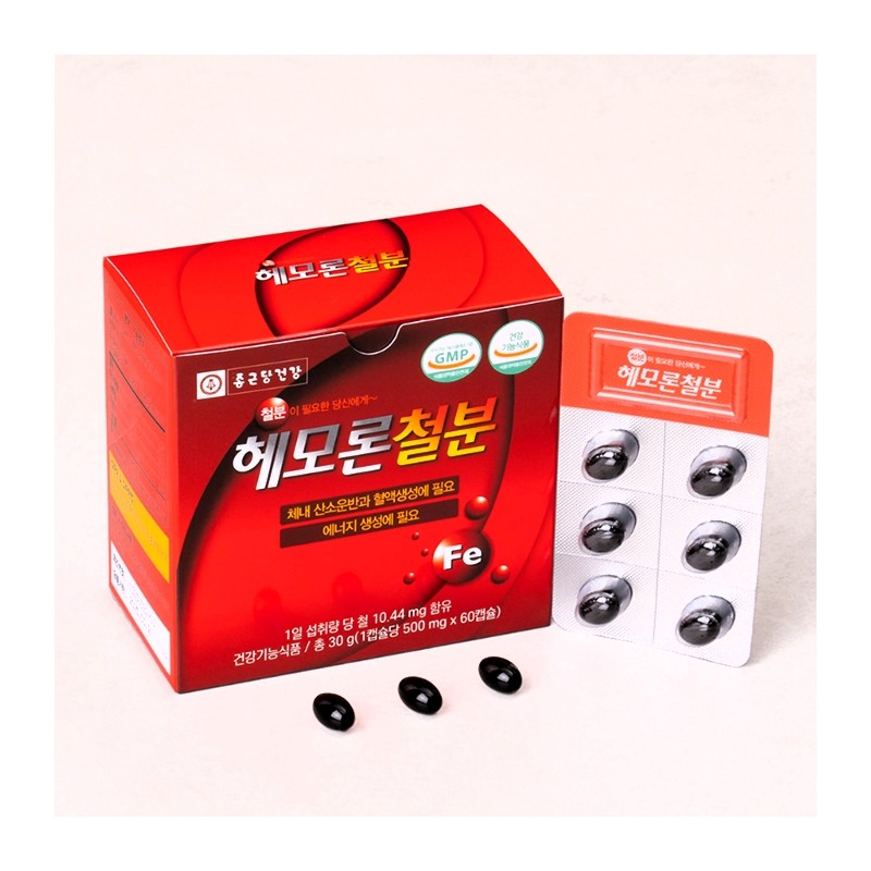Chong Kun Dang Health Hemoron Iron Folic Acid Effects Heme