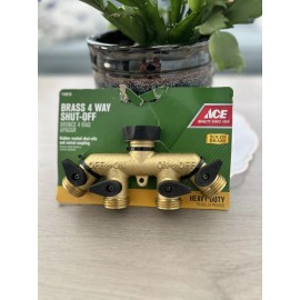 ACE Brass Fourway Shut Off Valve (Ace Hardware)