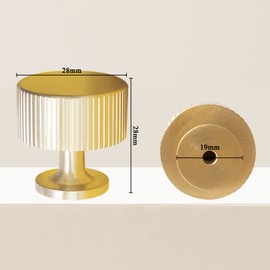 Kewmayer Set of 4 gold furniture knobs, vintage cabinet handles, vintage, gold cabinet knobs, round for bedroom, bathroom