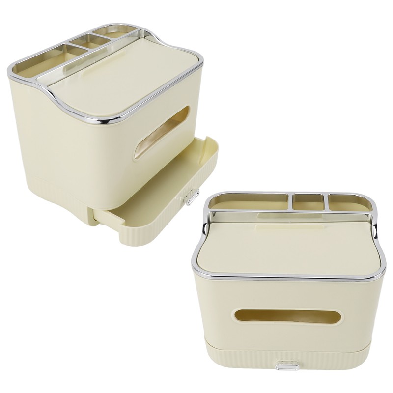 Tissue Box Organizer Multifunctional PP Plastic Space Saving Portable for