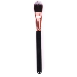 KIRA 2 In 1 Foundation Makeup Brushes for Blending Liquid Powder, Concealer Cream Cosmetics, Blush brush For Women (Brown) (Pack Of 1)