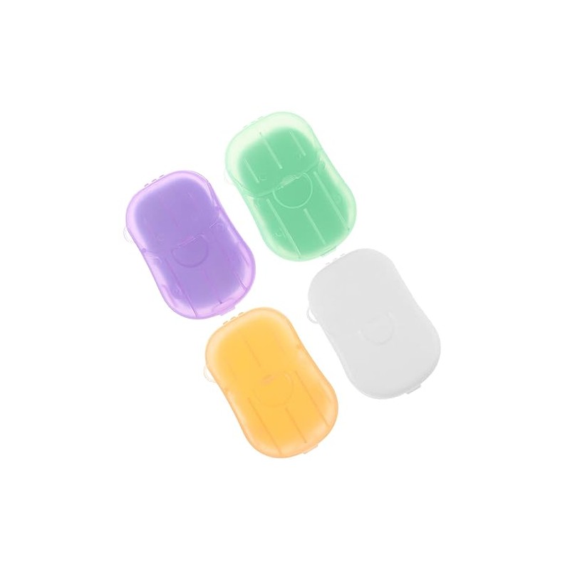 Sosoport 4 Pack Pp Material Soap Sheets Portable Hand Wash