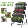 Suyncll Vertical Raised Garden Bed Planter Box,5 Tiers Vertical Garden