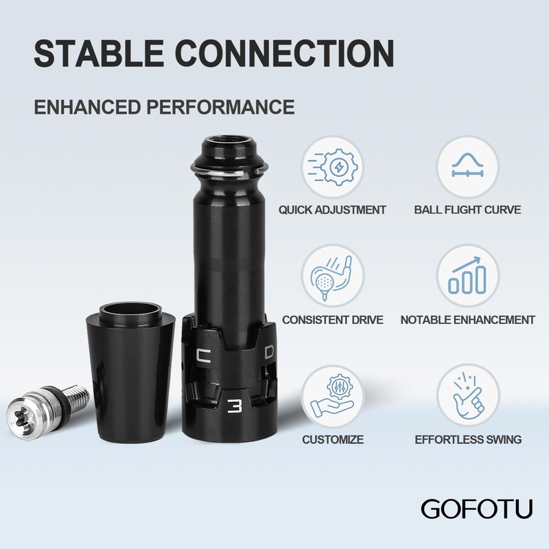 Gofotu .335 Adapter Sleeve W/Serial Compatible with Titleist GT2,GT3,GT4，TS1,TS2,TS3,TS4,917/915/913D, Driver