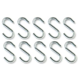 fiXte® Multifunctional BZP Steel S Hooks (25mm, 10)