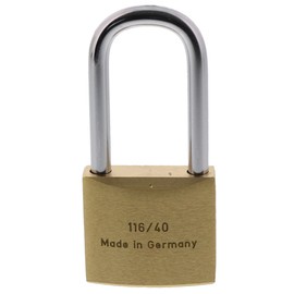 Burg Wächter 116HB 40 45 Lock Brass with High 40 mm Shackle