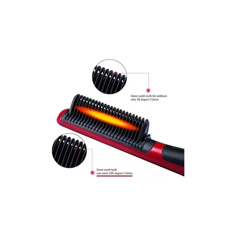 FD Peine Alaciador Eléctrico Multifuncional Portátil