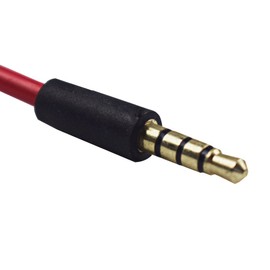 Learsoon Replacement 3.5mm to USB A Cord Charger Power Cable for Beats by Dr. Dre Studio Wireless Headphones (Red)