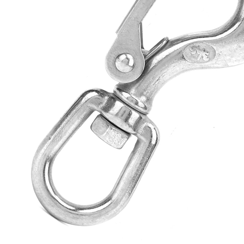 5pcs Stainless Steel Eye Slip Hook with Safety Latch Lifting