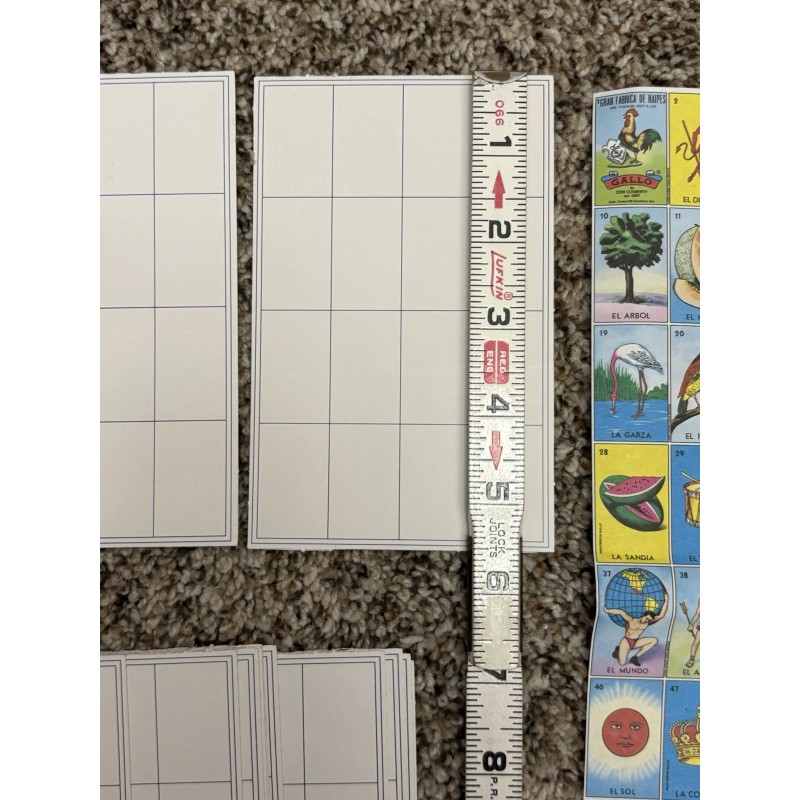Don Clemente Mexican Loteria 10 Hojas Sheets 1.5” & 30