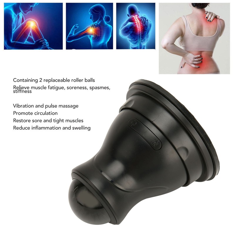 Electric Massage Roller Suction Cup Vibration Wall Mounting Muscle Massage