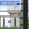 CKE Cable Railing Post Level drilled Cable Railing Post 36"x2"x2"