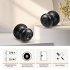 GOBEKOR 8 Pack Privacy Door Knobs Interior Matte Black Keyless