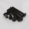 eMagTech 10pcs M6x50mm Flat Head Binding Bolt Screw Post Carbon