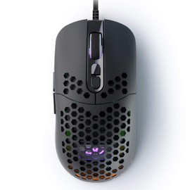 CYD C306 Wired Mouse for Gaming, Computer Mice Lightweight Gaming Mouse with Honeycomb Shell, 6 Adjustable DPI Up to 12800, 7 Programmable Buttons, RGB Backlit Ergonomic Design