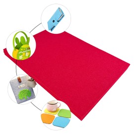 Jtnohx Stiff Felt, 2mm Thick Felt Sheets for Crafts, 20x30cmcm Hard Felt Fabric Squares for DIY Projects (Red)