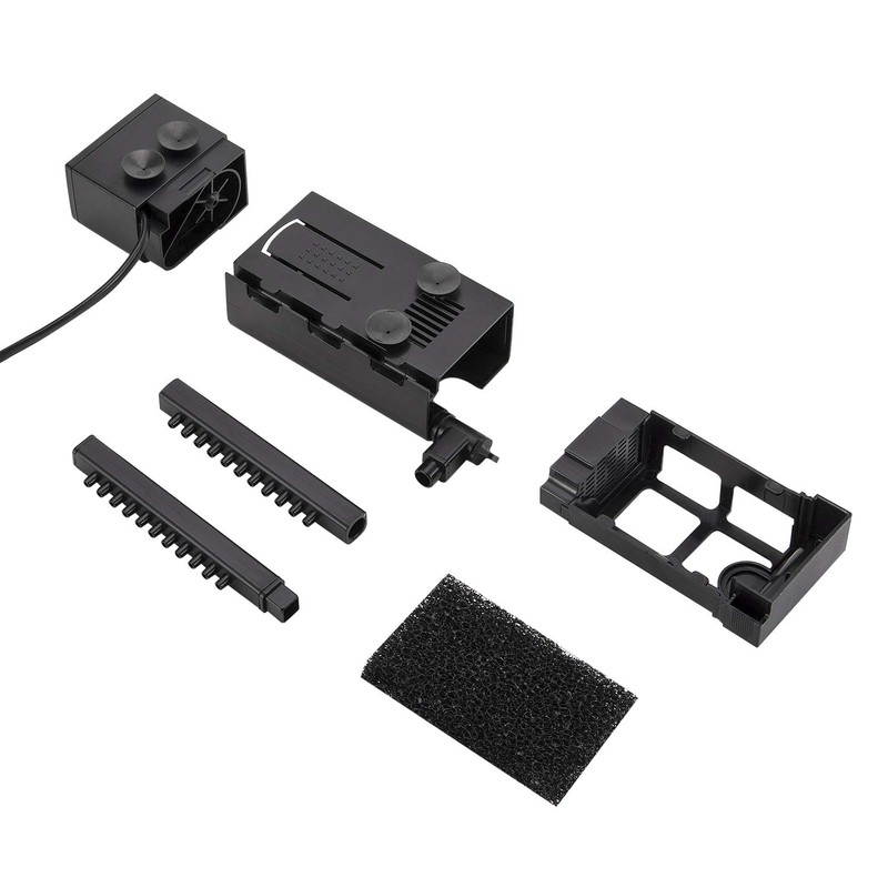 hygger 110GPH 7W Aquarium Power Filter Pump, Water Flow Adjustable,