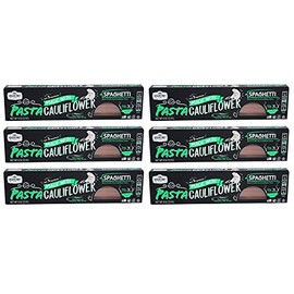 Veggiecraft Farms Cauliflower Spaghetti Pasta | 14g Protein, Gluten-Free, Non-GMO | Healthy Plant Based Veggie Pasta Made With Cauliflower, Pea, Lentil Flour | Fiber, Iron, Potassium | 6 Pack