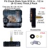 EMOON 2 Pack Silent Sweep Quartz Clock Movement Mechanism with