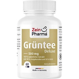 ZeinPharma Green Tea Deluxe 500 mg Capsules, Pack of 60