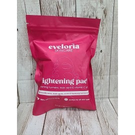 Eveloria Skincare 30 Brightening Pads , Acne Scars 100% Natural - Exp : 12/2027