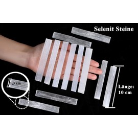 AWARDSEN 6 Pieces 4 Inch Selenite Stone in Bulk, Large Selenite Crystals, Gemstones, Healing Stones for Witchcraft Ceremony, Reiki and Chakra Balancing