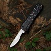 Automatic Utility Knife,All Metal Construction Carbon Stainless Steel Blade,EDC Push