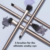 e.l.f. Cosmetics Kit 5 Brochas Smoky Eye Pelo Sintético