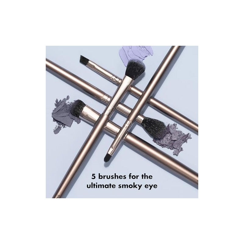 e.l.f. Cosmetics Kit 5 Brochas Smoky Eye Pelo Sintético