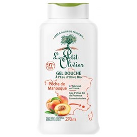Le Petit Olivier Organic Olive Water and Manosque Peach Shower Gel 270 ml
