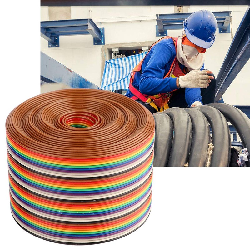Flat Ribbon Cable Colourful 1.27 mm Spacing Cable 40P Flat