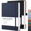 RETTACY Graph Paper Notebook, 2-Pack, A5 Grid Notebook Journal with