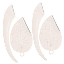 FOMIYES 4pcs Eyebrow Razor Eyebrows Razor Eyebrow Sissors for Triming Eye Brow Trimmer Womens Razors for Facial Shaver Facial Razor Face Shaver 4 Chrome Macro Blades