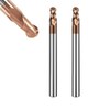 ASNOMY Set of 2 Solid Carbide Radius Milling Cutter Ball