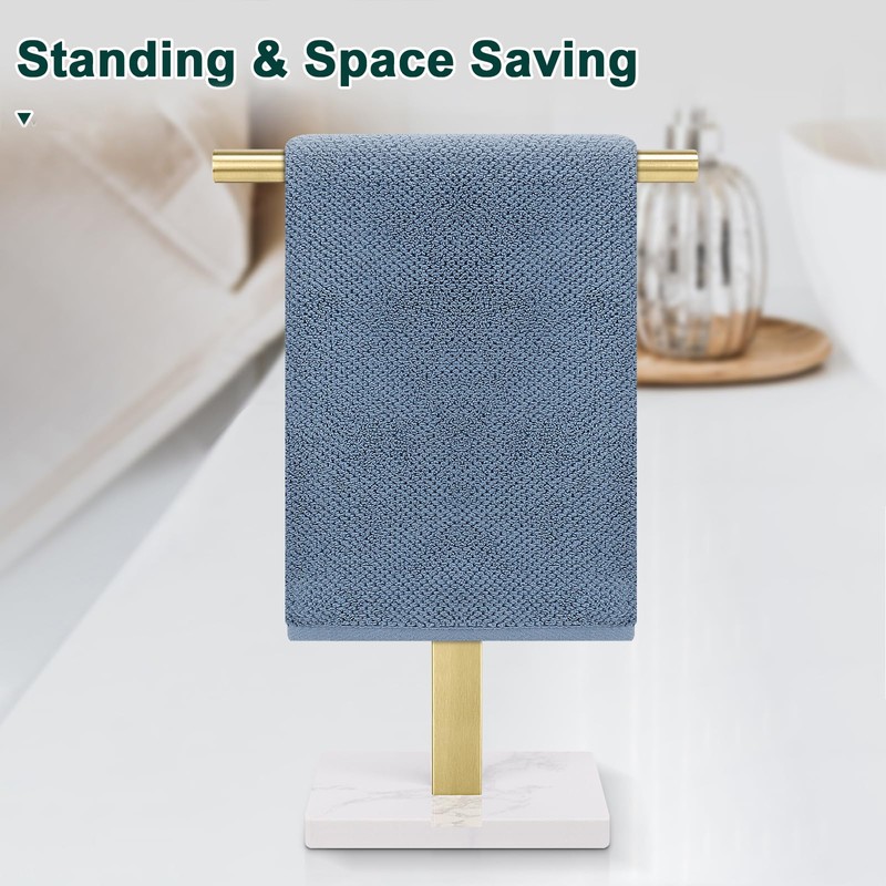 BathAce Hand Towel Holder, T-Shape Hand Towel Stand for Bathroom,