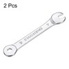 HARFINGTON 2Pcs Thin Combination Wrench Metrics 4mm 6-Point Ended Box
