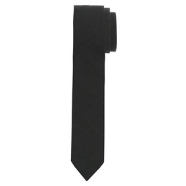 OLYMP Men's Tie Plain Super Slim, Black 68.