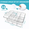 Rasydyn Stackable Plastic Organizer Bins with Lids: Clear Storage Bins
