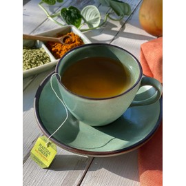 Bigelow Tea Matcha Green Tea with Turmeric, Caffeinated Tea with Turmeric, 18 Count Box (Pack of 6), 108 Total Tea Bags