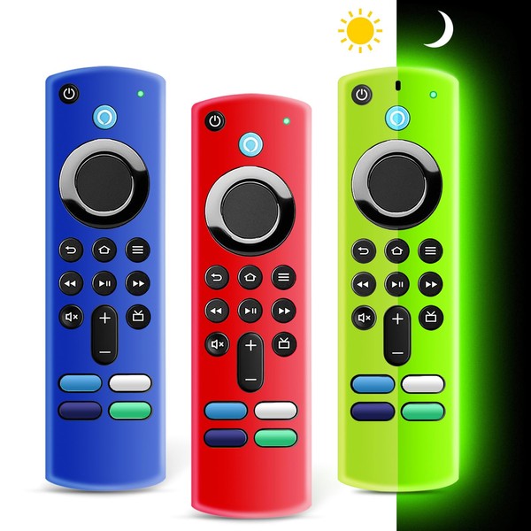 (3 Pack) ONEBOM Firestick Remote Cover 3rd Gen with Alexa